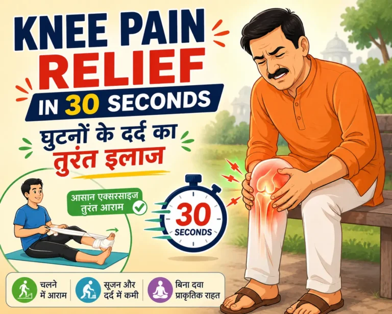 blog feature image, Knee Pain Relief in 30 Seconds